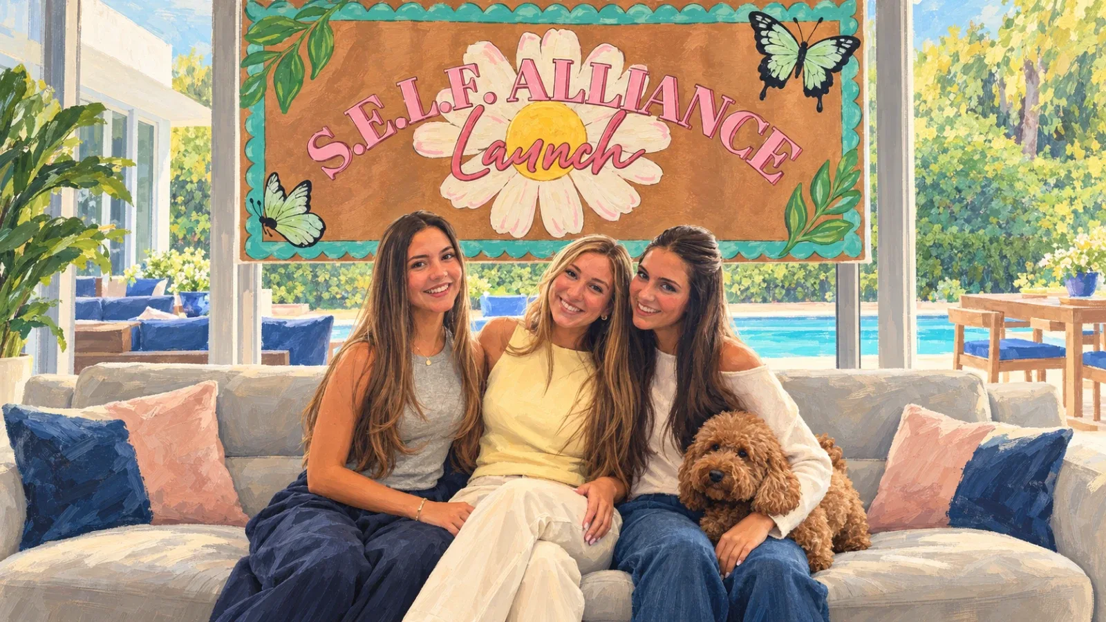 A group of girls part of Self Alliance Miami Chapter
